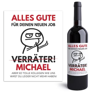 Cadeau d'adieu collègues étiquettes de vin personnalisé collègue adieu changement d'emploi cadeau étiquettes | Téléchargement numérique du fichier PDF