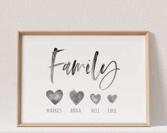 Familie Leinwand Etsy
