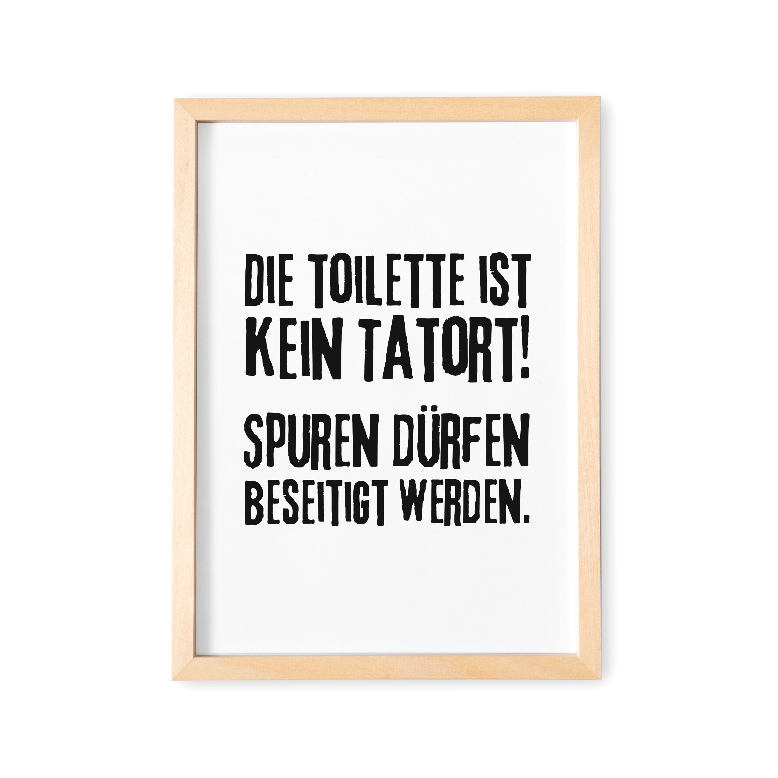 Badezimmer Deko WC Schild Die Toilette Ist Kein Tatort Poster Etsy.de