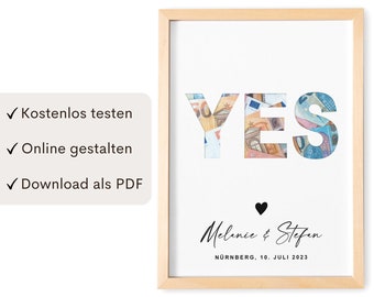 Money Gift Wedding Wedding Gift Money Personalized Poster YES Money Gift For Wedding | Digital Download PDF