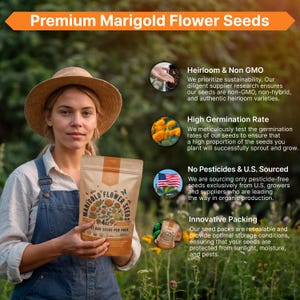 a woman holding a bag of flowers in a field