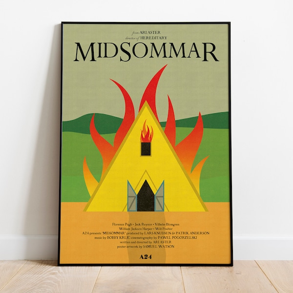 Midsommar - Custom Art Print - Horror Movie Poster - Ari Aster - A24 - UK print