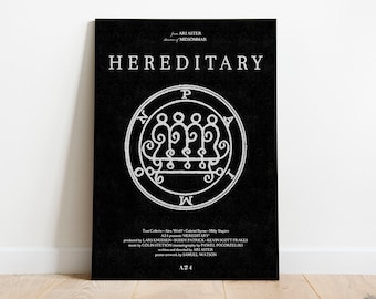 Hereditary Poster - Custom Art Print - Horror Movie Poster - Ari Aster - A24 - UK print