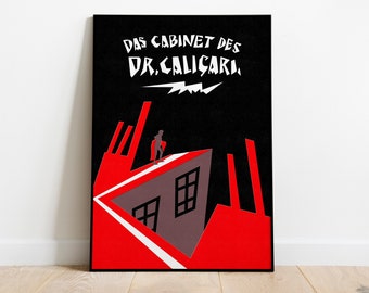 Cabinet Of Dr Caligari poster - Custom Art Print - 1920 - Vintage horror - UK