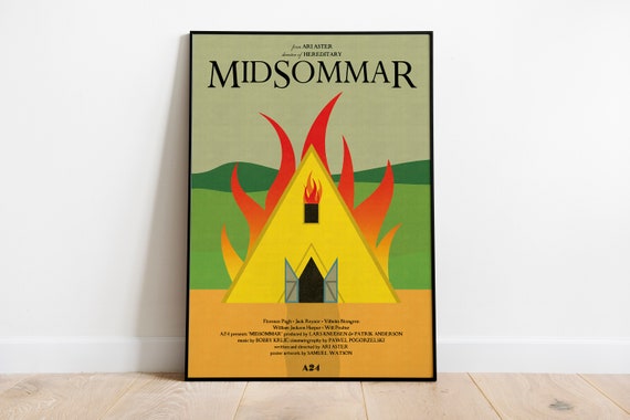 Midsommar Poster | Midsommar Print | Horror Movie Poster | A24 Wall Art | Folk Horror Decor | Ari Aster | Cult Film Poster | Cinematic Print