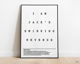 Fight Club - Custom Art Print - Movie Poster - Brad Pitt  - UK print -  Chuck Palahniuk - Tyler Durden