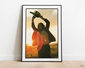 The Texas Chainsaw Massacre - 1974 - Art Print - Horror Movie Poster - Leatherface