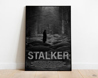 Stalker 1979 Andrei Tarkovsky, Vintage Retro Art Print, Wall Art, Print, Poster, Home Decor, A3, Horror, Sci-fi, Soviet Cinema, chernobyl
