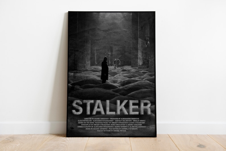 Stalker 1979 Andrei Tarkovsky, Vintage Retro Art Print, Wall Art, Print, Poster, Home Decor, A3, Horror, Sci-fi, Soviet Cinema, chernobyl bild 1