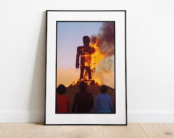 The Wicker Man - 1973 - Art Print - Horror Movie Poster - Robin Hardy - Christopher Lee