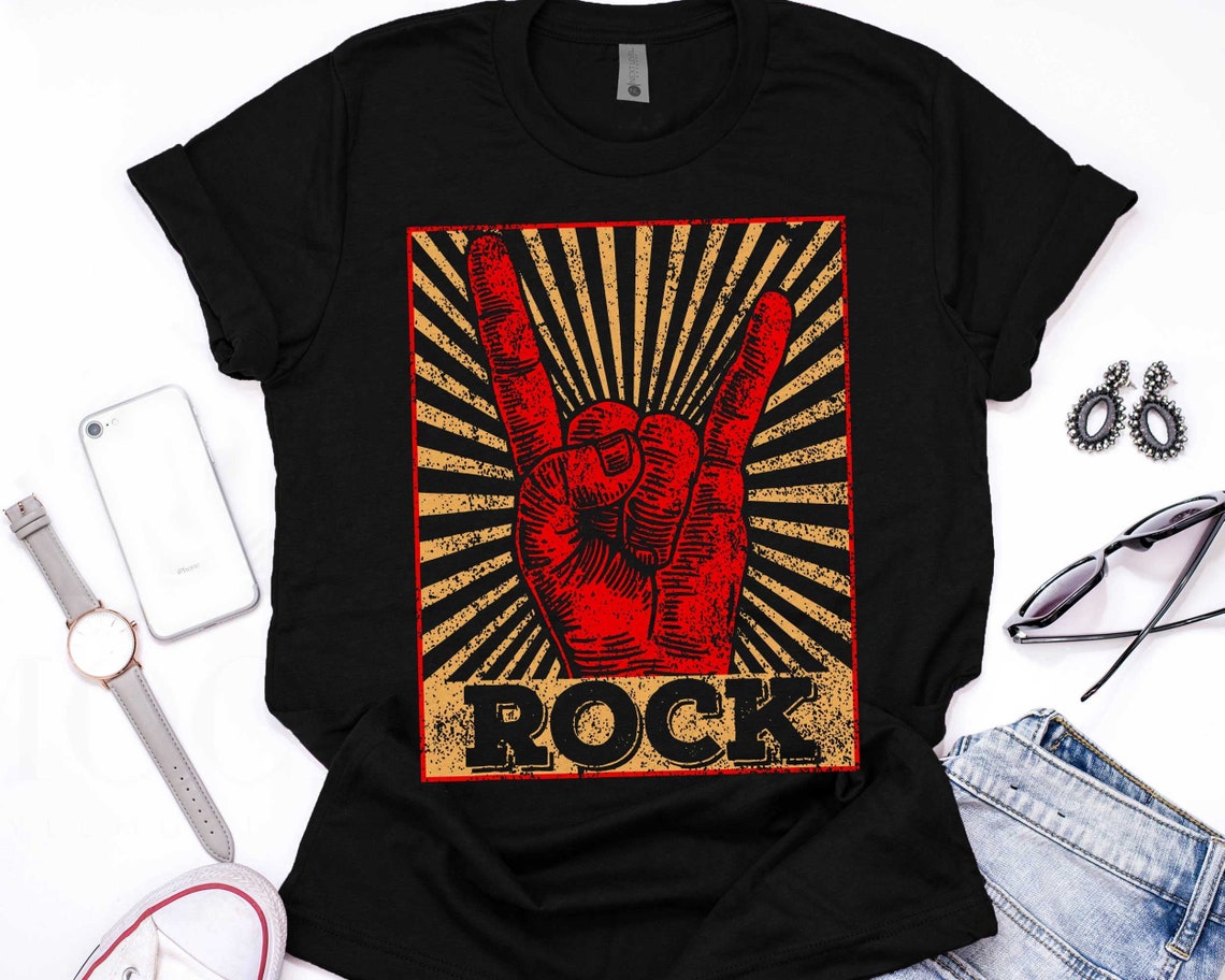Vintage Rock n Roll Rock Concert Band Retro Gift TShirt Rock Etsy