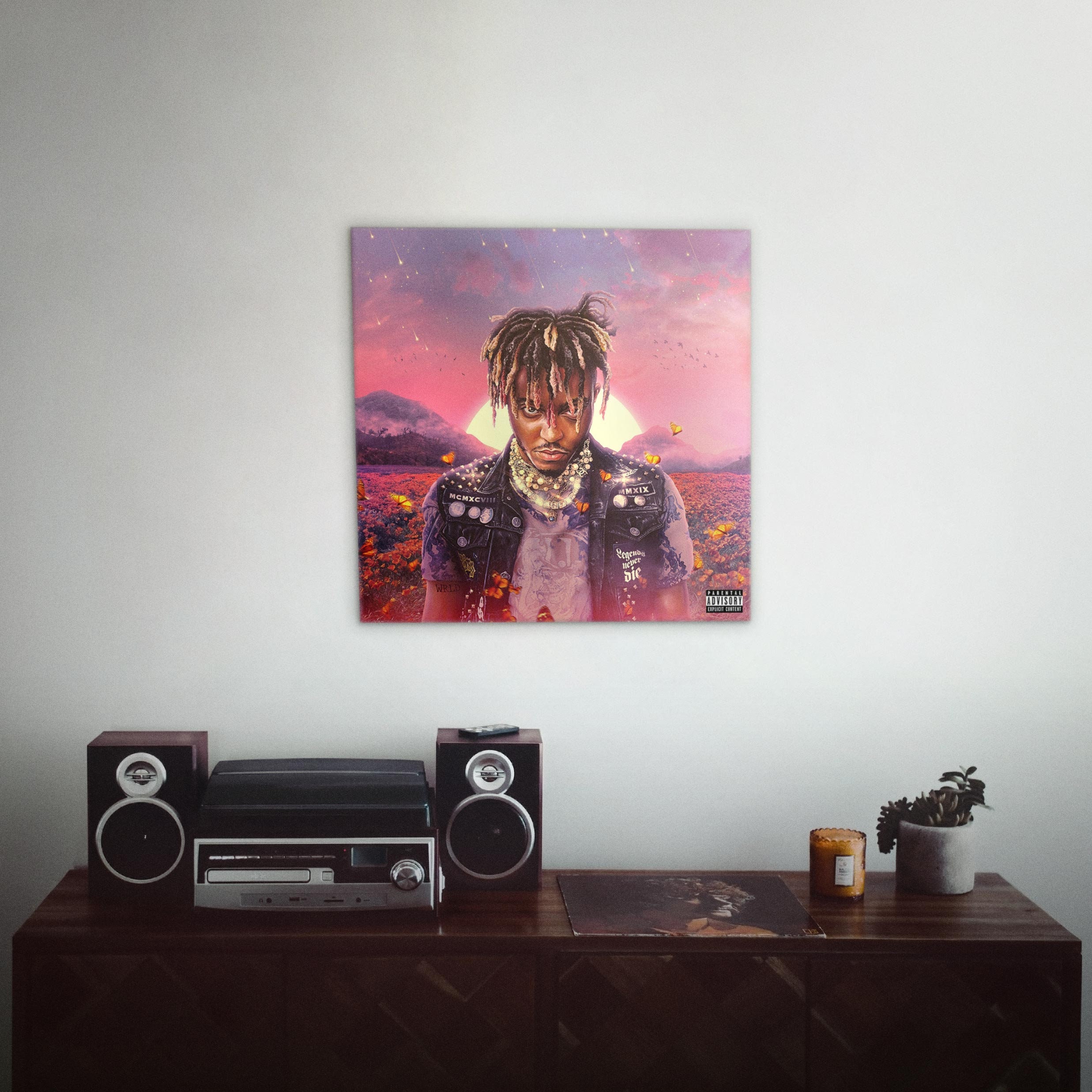 Juice WRLD Legends Never Die Canvas Poster Print on Fabric Etsy