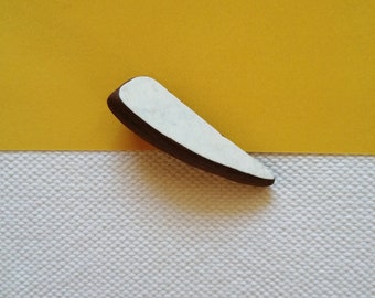 Geometric ceramic brooch, minimal style, statement jewellery