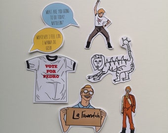 Napoloen Dynamite Themed Stickers
