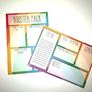 Positive Focused Notepad Weekly Planner