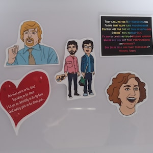 Conjunto de adesivos com tema Flight of the Conchords