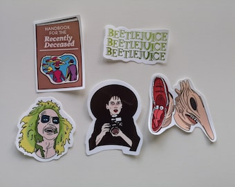 Beetlejuice Themed Sticker Set