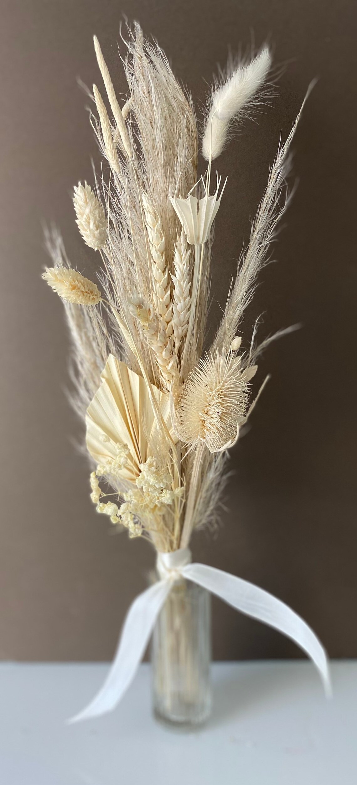 Dried flower arrangements medium. Neutral. Etsy