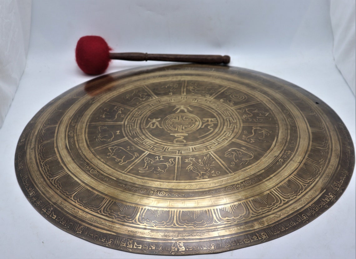 Extra Large 24 Inches Tibetan Gong Meditation Sound Healing Etsy UK