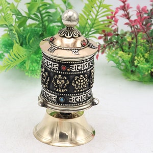 5&quot; Spinning Prayers Wheel - Religious Collectibles - home & living, room decertation-made in nepal