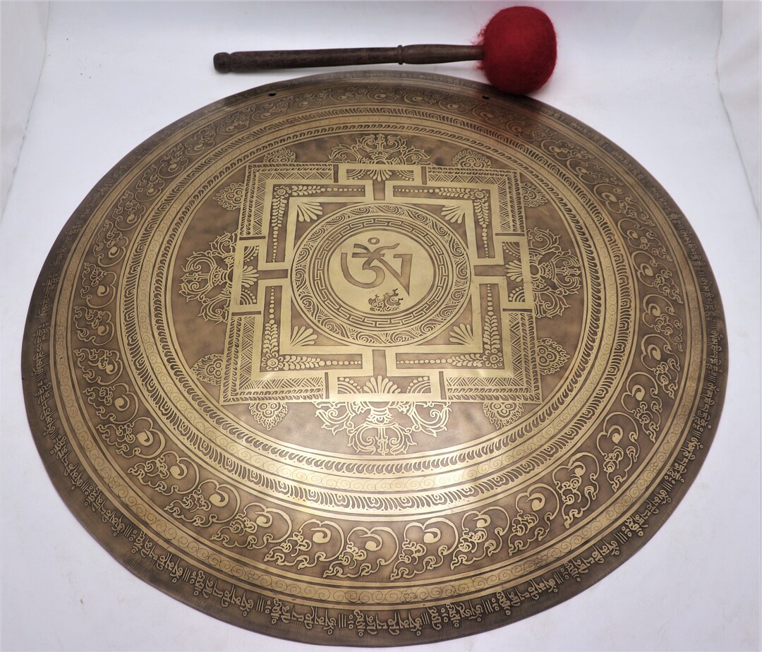 23 Inch Diameter Hand Made Tibetan Gong Sound Healing, Meditation, Yoga