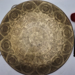 23 inches diameter hand made gong bell- himalayan gong , sound healing and chakra balancing tibetan gong -gong for yoga