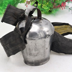 5" Large Antique Yak Bell - Handmade in Nepal, Tibetan Himalayan Bell- made from Nepal