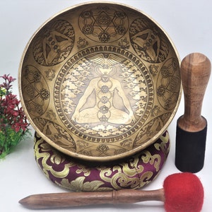 9 inches diameter Tibetan singing bowl-master healing yogi singing bowl for-meditation-Peace and love-Mindfulness- made in Nepal