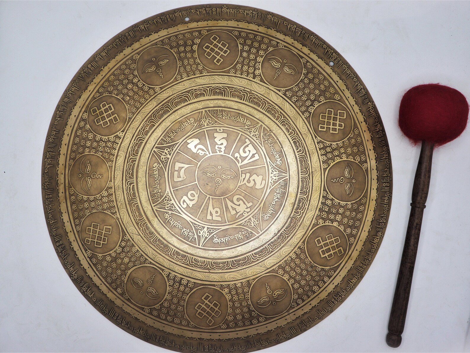 19 Inch Diameter Hand Made Gong Tibetan Gong Mantra Craft Etsy
