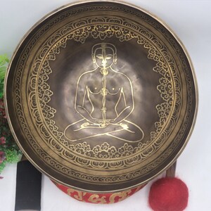 11 inches diameter authentic lingam singing bowl-master healing yogi singing bowl for-meditation-Peace and love-Mindfulness- made in Nepal