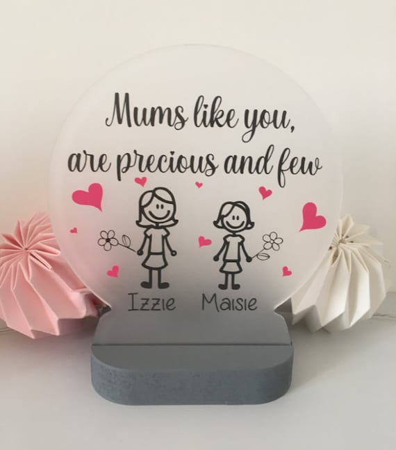 Personalised Tea Light Holder Mum Mummy Nan Nanna Granny Auntie Mothers Day Gift 