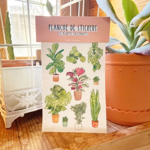 Planche de stickers : les plantes fascinantes