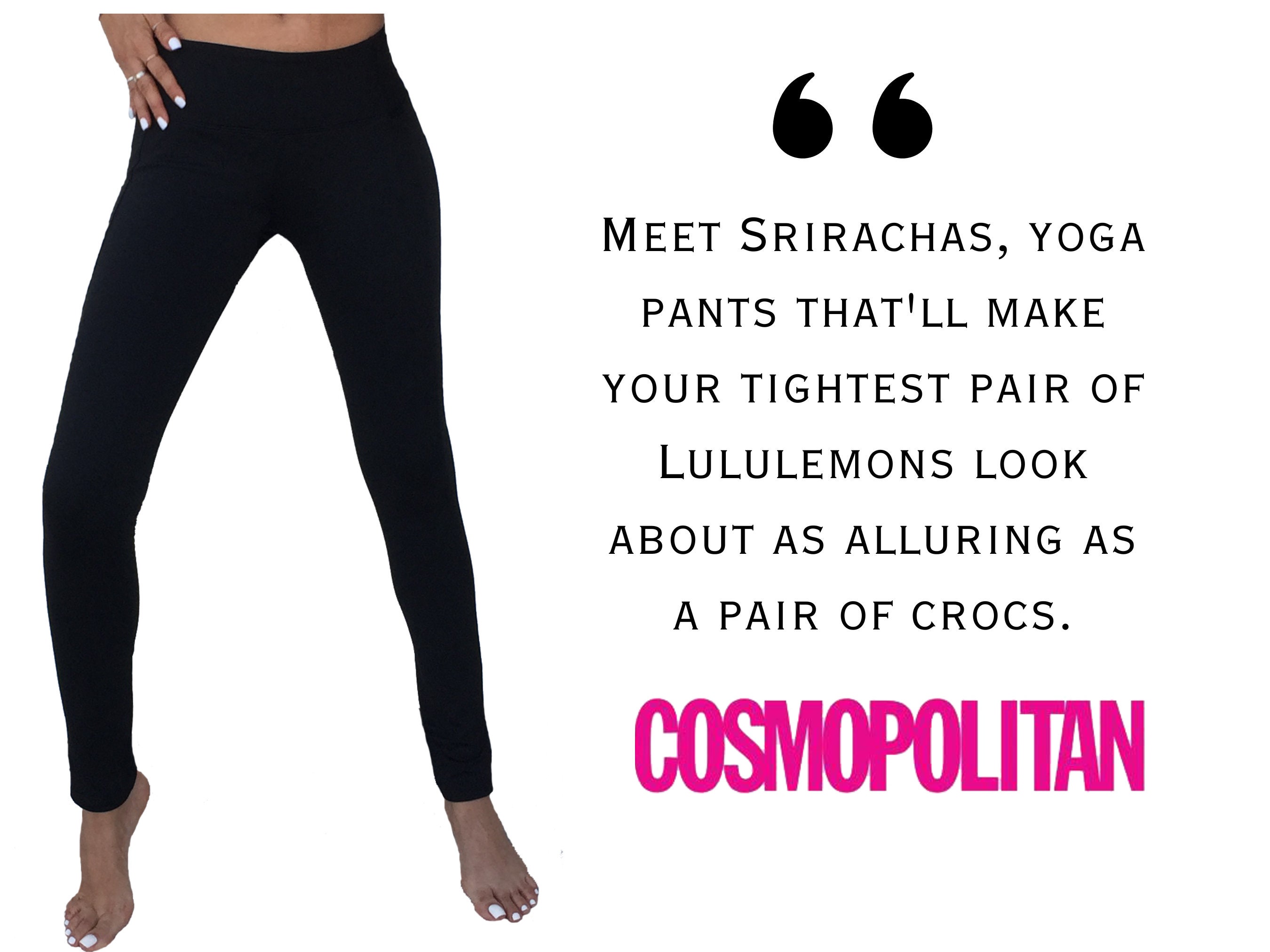 Buy Srirachas Yoga Pant, Flattering and Crotchless, Fun and Sexy