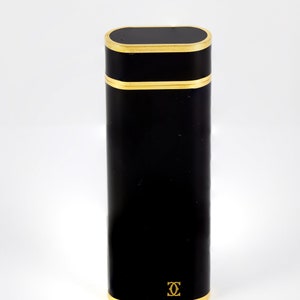 Cartier Lighter Black Lacquer Plaque or G