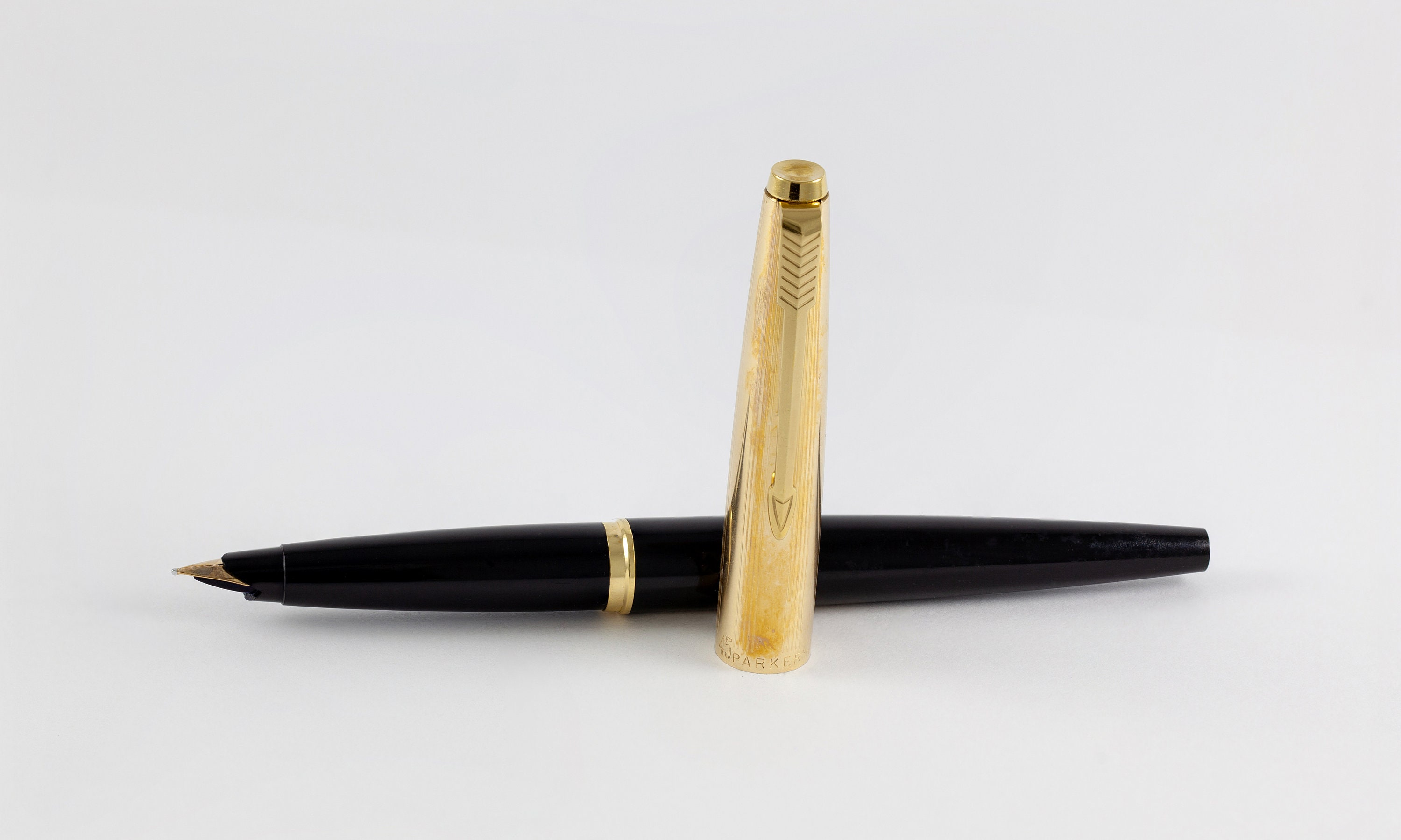 PARKER 万年筆 45　1/10 12K G.F. Parker 45 Fountain Pen 1/10 12K G.F. M - Etsy