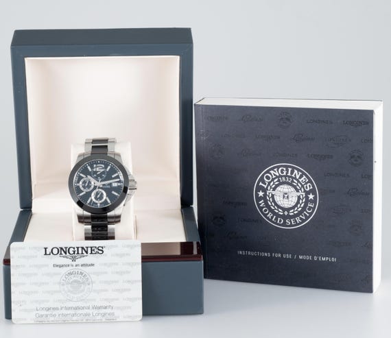 Longines Conquest Ceramic Automatic Chronograph R… - image 2