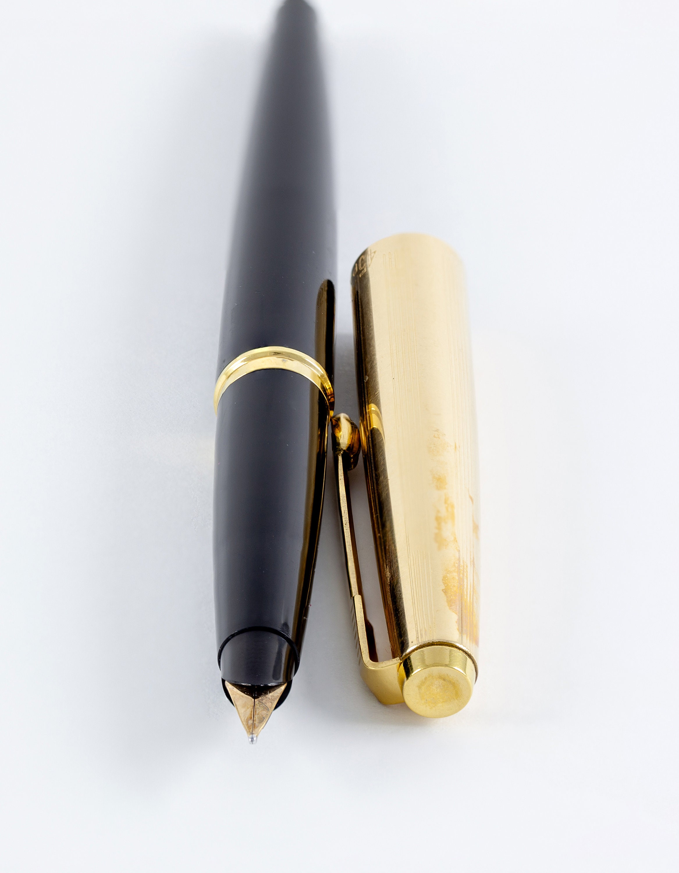 PARKER パーカー 45 万年筆 ゴールドボディー 12K Yahoo!オークション -「パーカー万年筆45」(パーカー) (万年筆