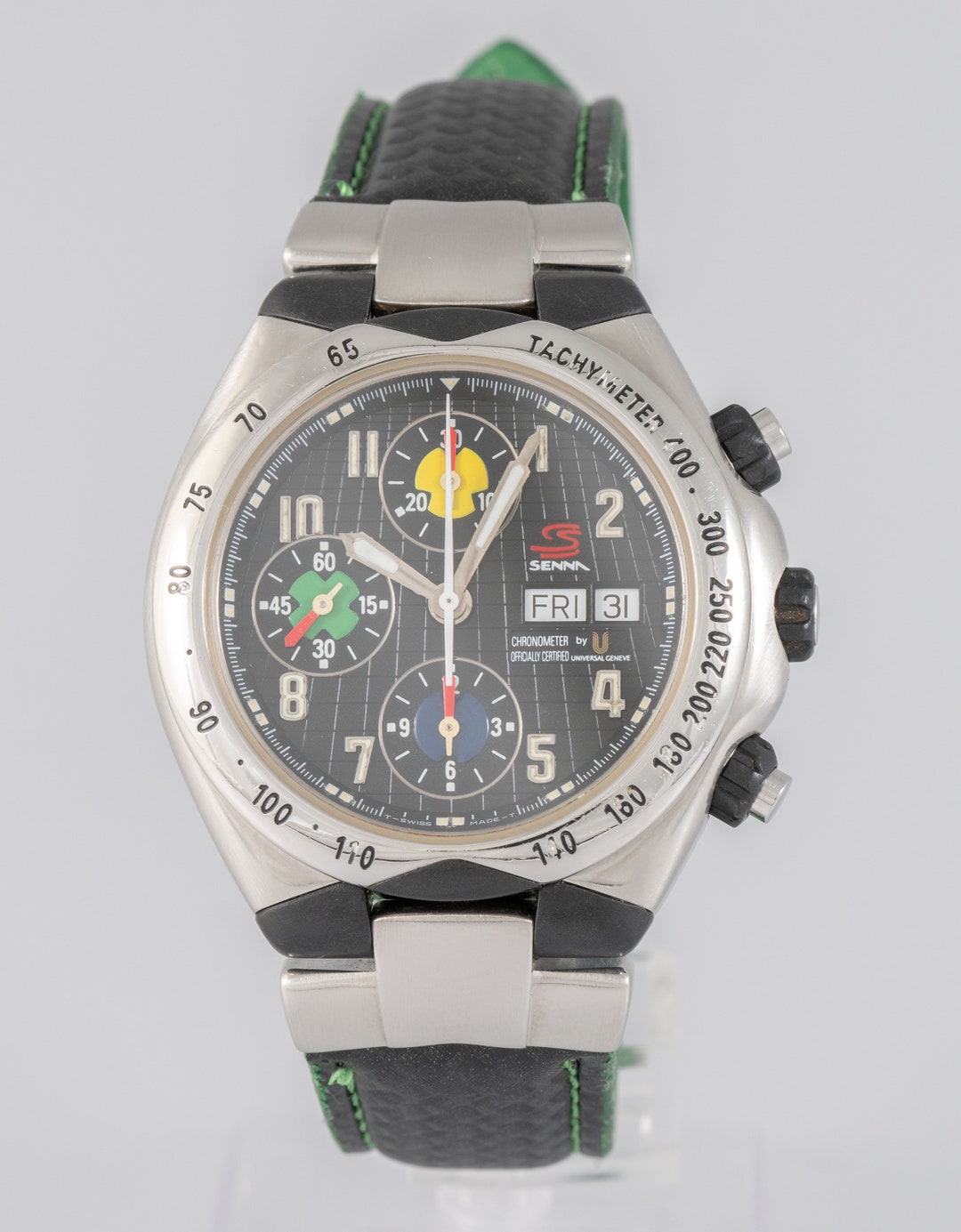 Universal Geneve Senna Automatic Chronograph Ref 998.310 Etsy Canada