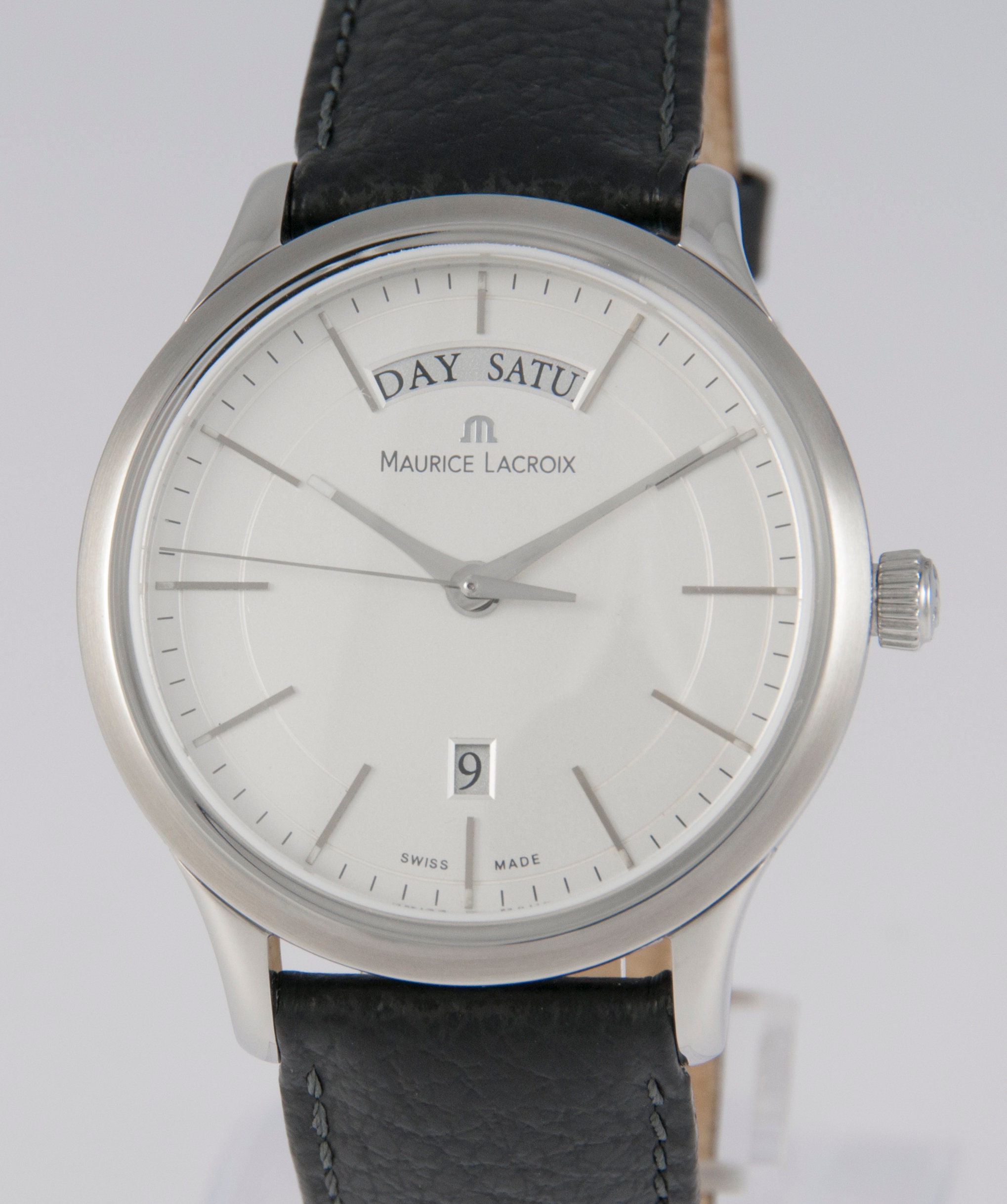 Maurice Lacroix Les Classiques Day Date Steel Ref LC1007 SS001 130 Etsy Canada