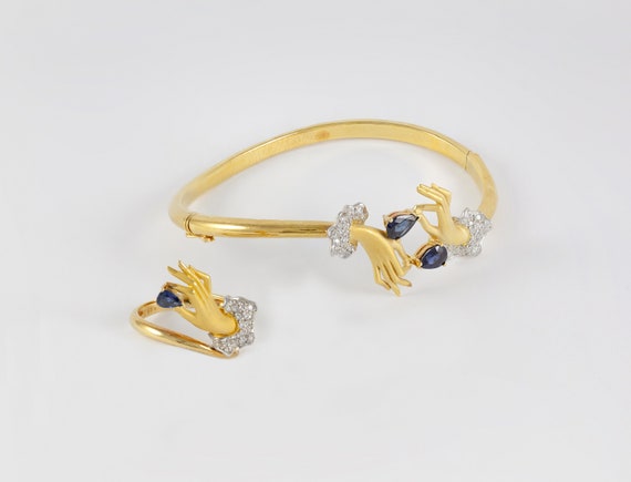 Pulsera Ever Blossom de oro amarillo, ónix y diamantes - Joyería -  Categorías