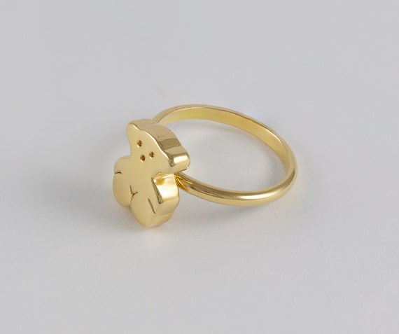 Sweet Dolls 18k Yellow Gold Tous Ring Etsy