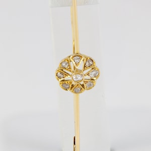 Broche ancienne en or jaune 18 carats et diamants