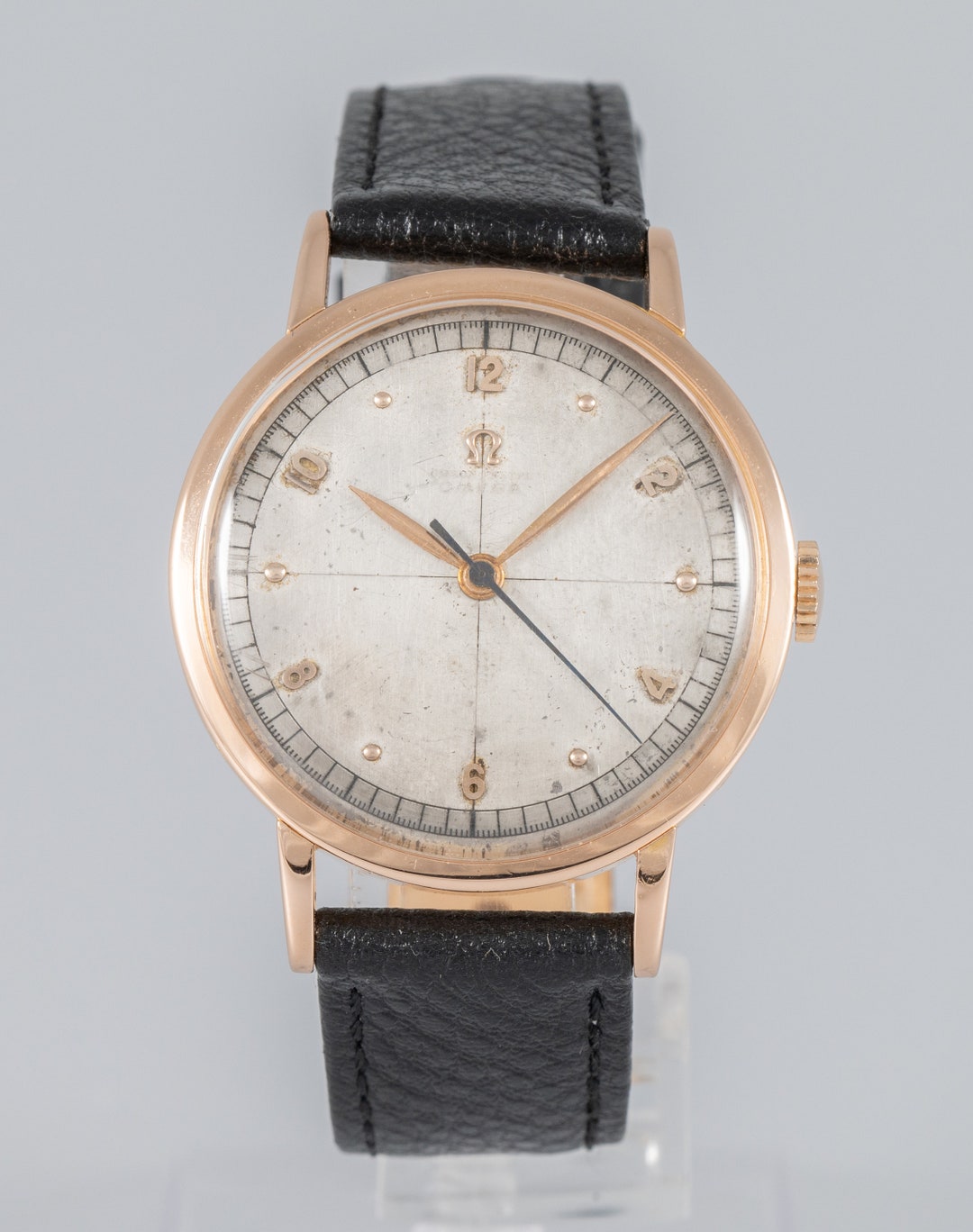 Omega Chronometre Rose Gold 18k Ref: 2367 - Etsy
