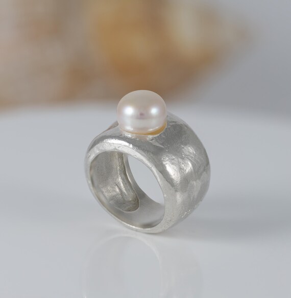 Anillo Tous de plata 925 y perla cultivada Duna Etsy Espana