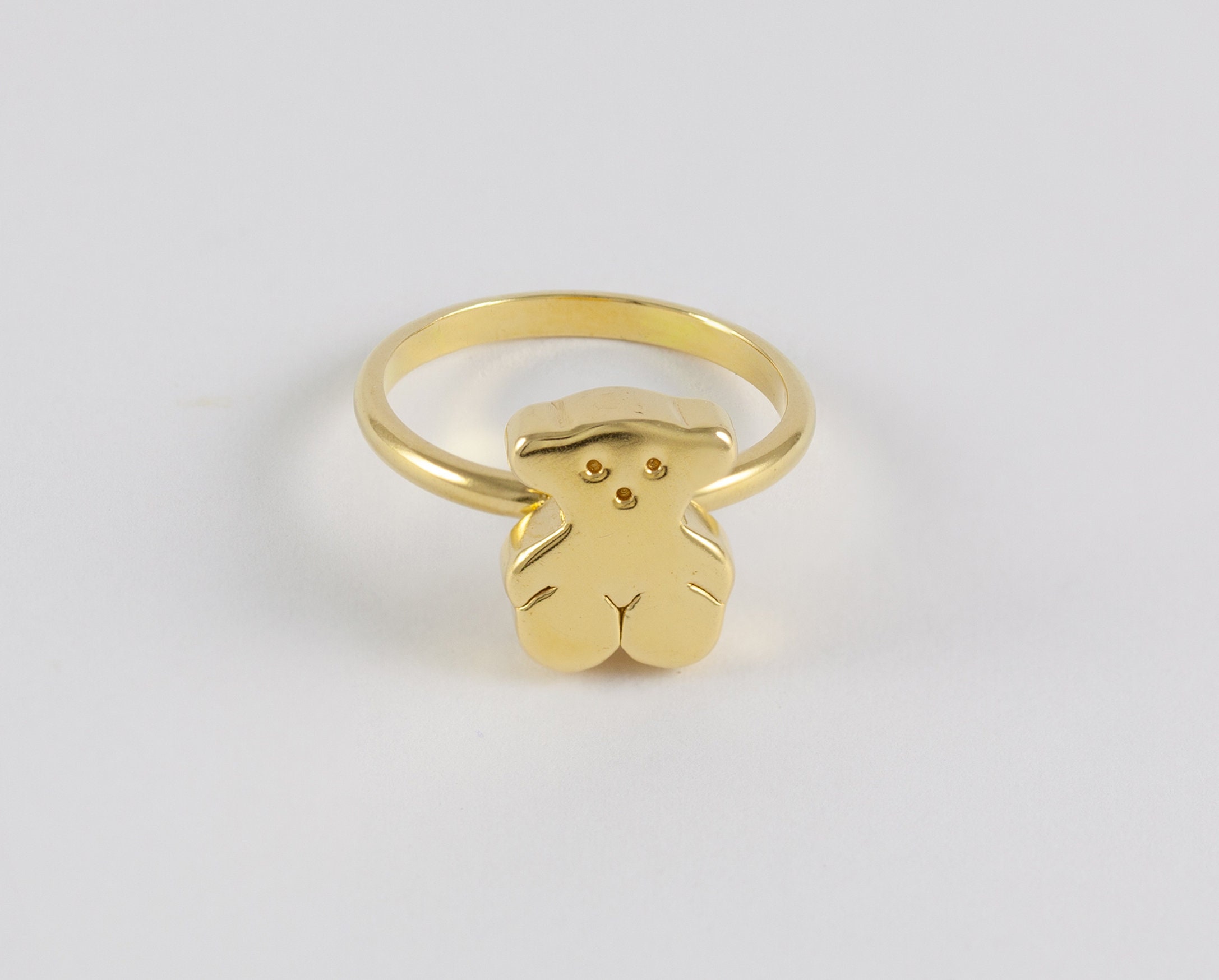 Sweet Dolls 18k Yellow Gold Tous Ring - Etsy