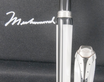 Montegrappa Muhammad Ali Sterling Silver Fountain Pen Limited Edition