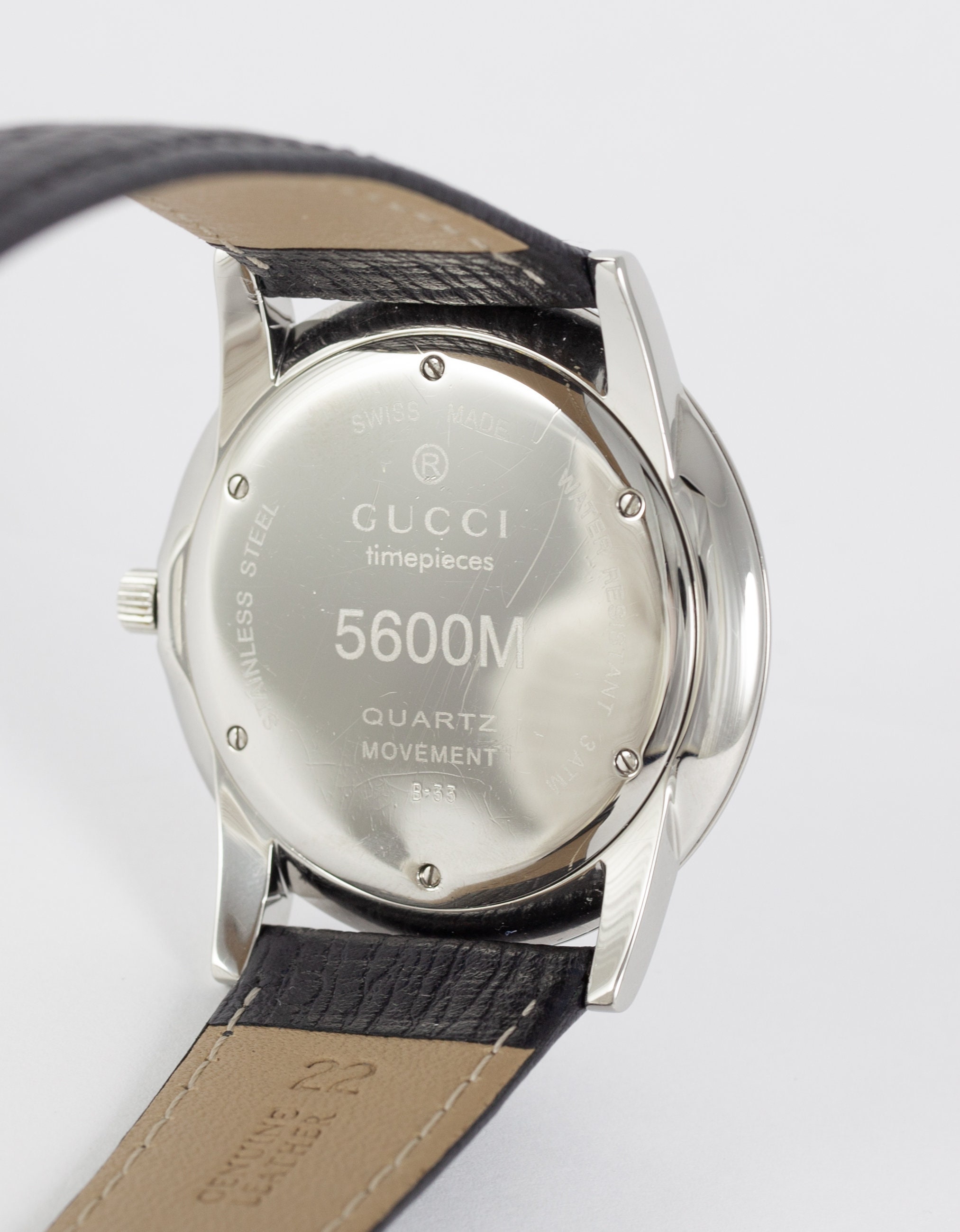 グッチ グッチ5600M SS 手巻き (税込価格 237,300円) 保証書付属