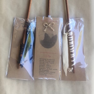 Organic Cat Toy, Natural Cat Teaser wand, Cat Exerciser, Kitty play wand, Regular OR Extra Long, Catnip Cat Toy, Ethically handmade (:&gt;)=