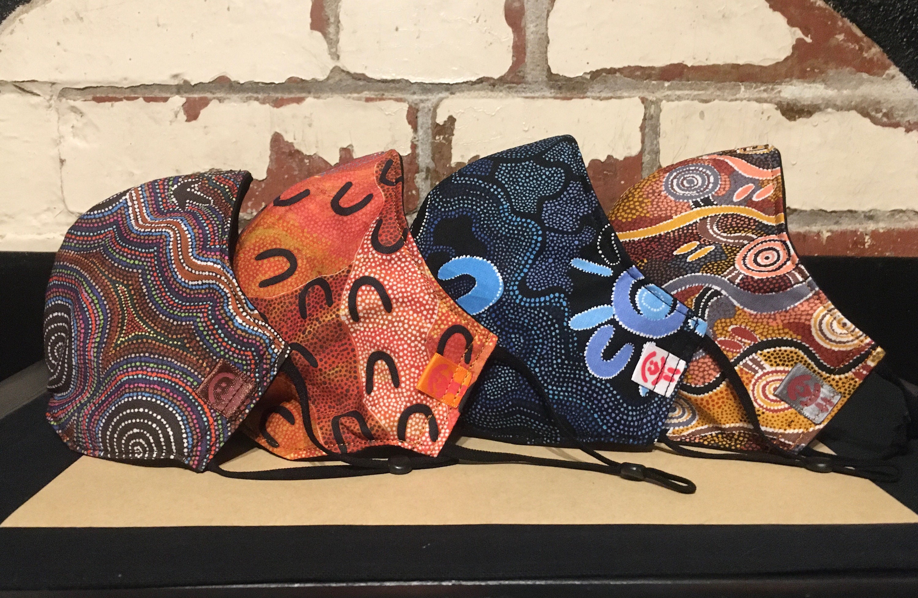 DELUXE Aboriginal Indigenous Dot Art Face mask 3 layer Etsy