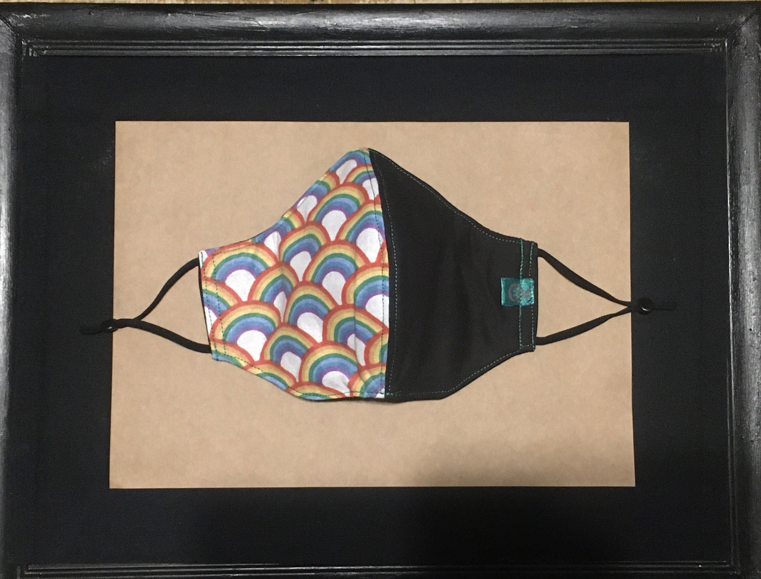 DELUXE RAINBOW face mask Adjustable 3 Layer inbuilt Etsy